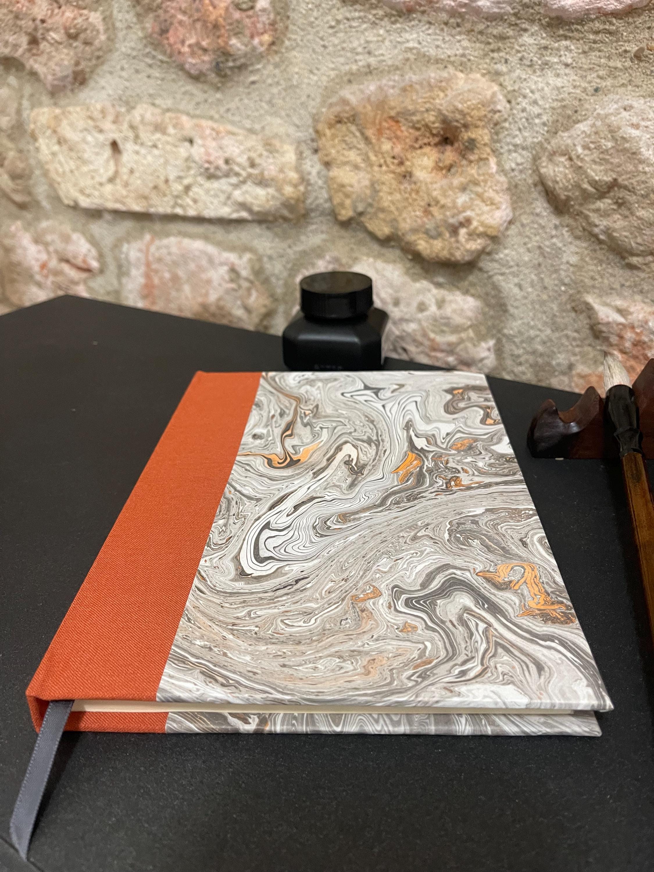Marbled Notebook/Journal A5 Hard Cover, Hand Made