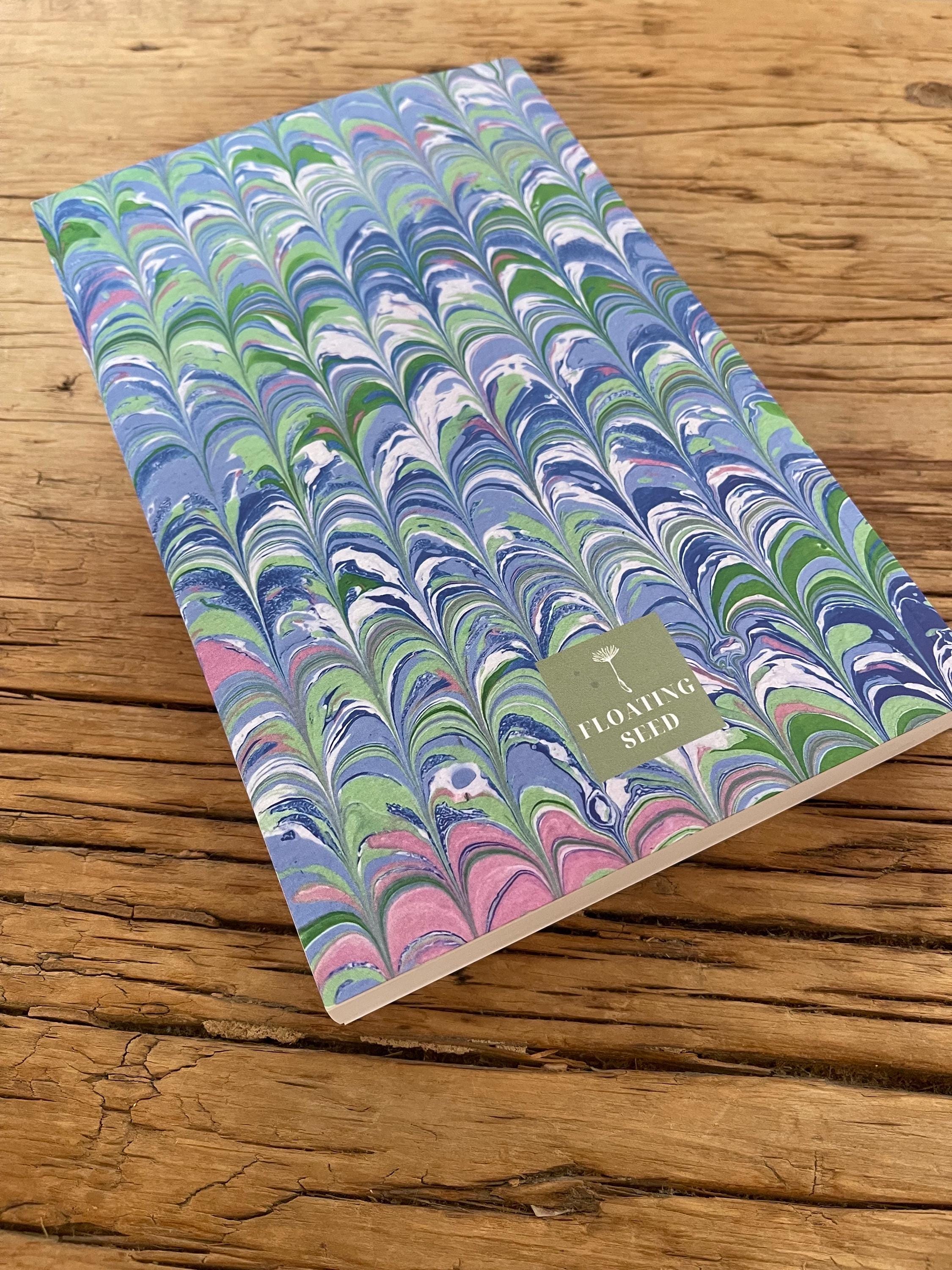 Chunky Printed Marbled Notebook — A Bold Twist on Tradition, soft recycled cover, 160 lined pages, practical notebook for daily todo lists