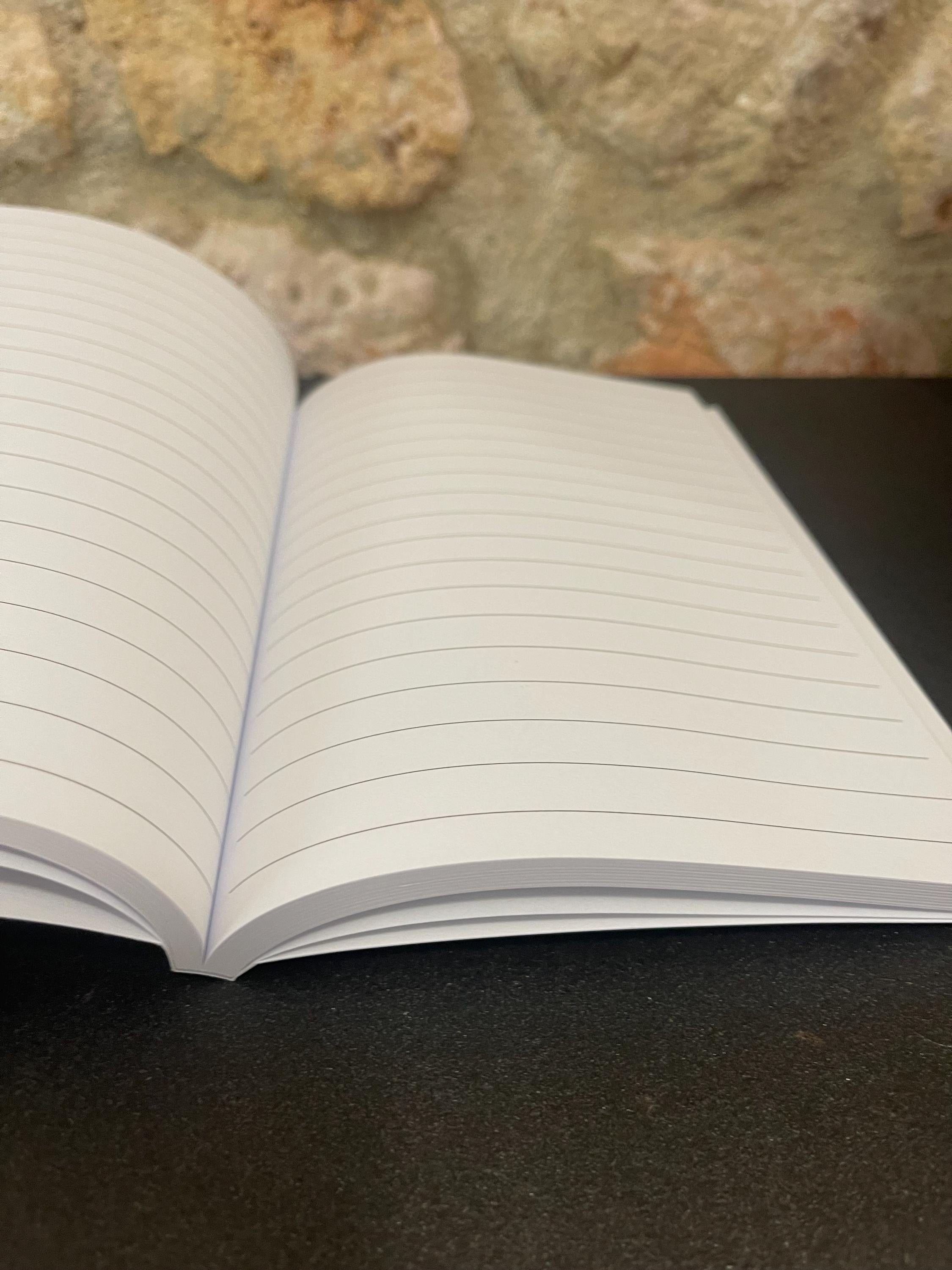 Printed Marbled Notebook — A Bold Twist on Tradition, soft recycled cover, lined pages, practical notebook for daily todo lists