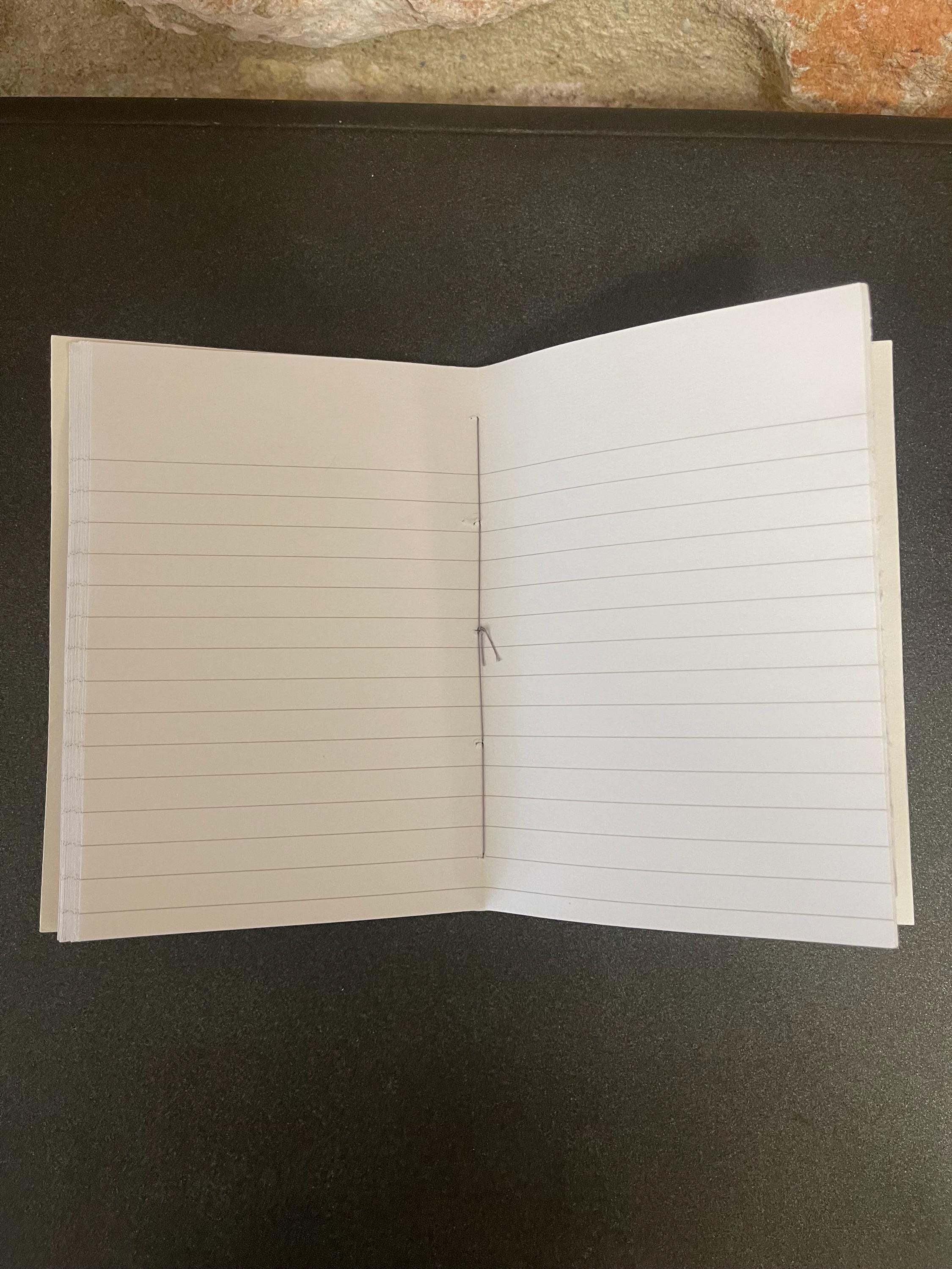 Pocket lined notebook, hand sewn, hand marbled soft cover, A6, in blues, stone pattern with 80 pages of lined 80g/m2 paper. Unique gift.