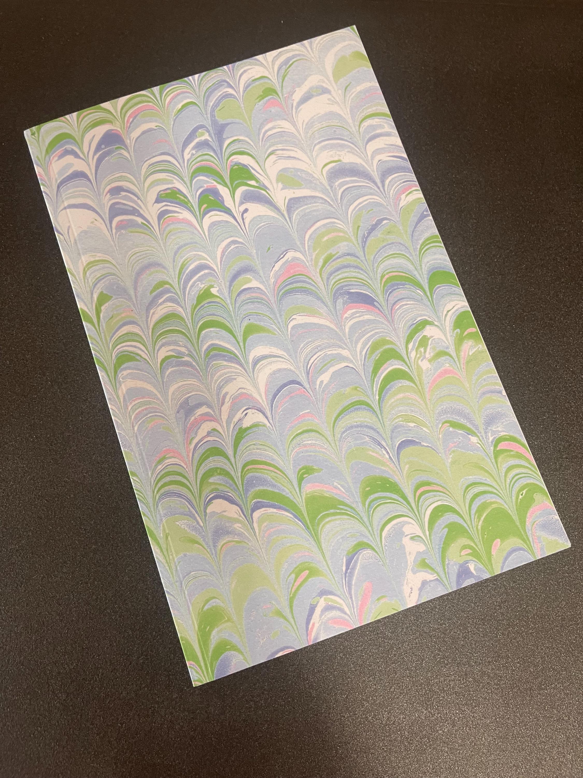 Printed Marbled Notebook — A Bold Twist on Tradition, soft recycled cover, lined pages, practical notebook for daily todo lists