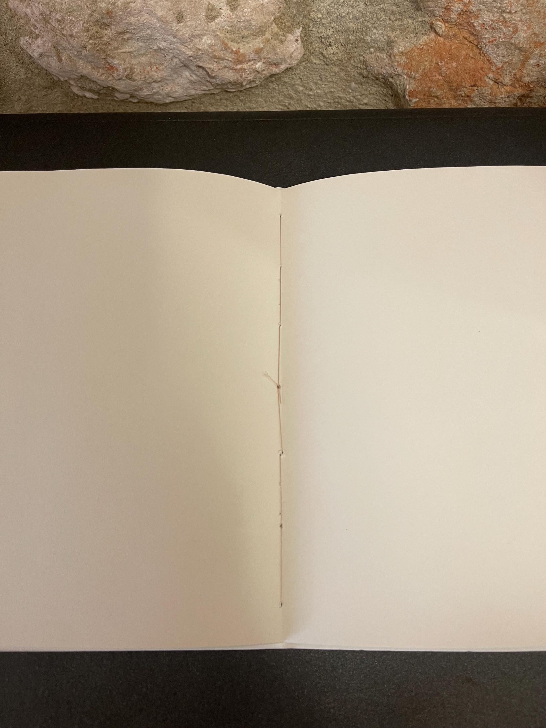 Hand sewn, hand marbled sketchbook, notebook, journal, softcover in cream and burgundy with recycled cream plain pages.