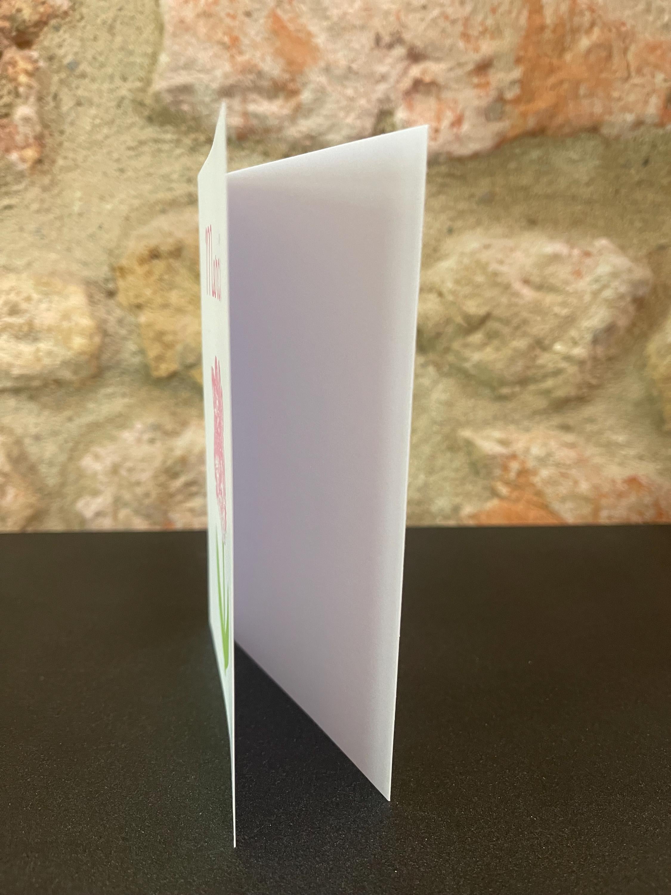 2 Cartes Merci- Printed marbled cards with envelopes, blank inside ideal for your thank you messages
