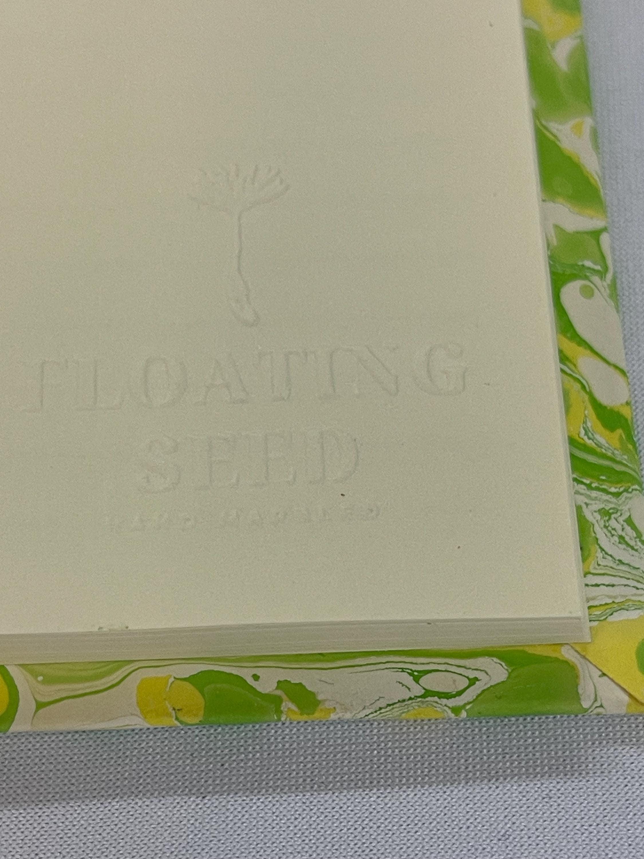 Hand Marbled Pocket Notebook | Lemon & Lime Inspired Journal | Handmade Lined Notebook | Unique Gift for Writers, Stationery Lovers