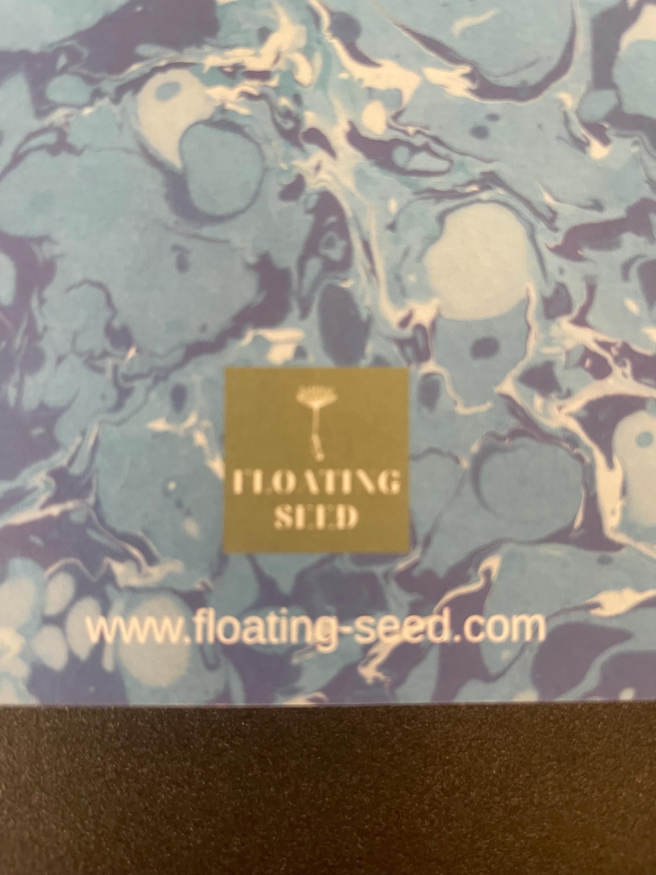 Marbled Notebook in gorgeous blues, a bold twist on tradition, soft recycled cover, 96 lined pages, practical notebook for daily use