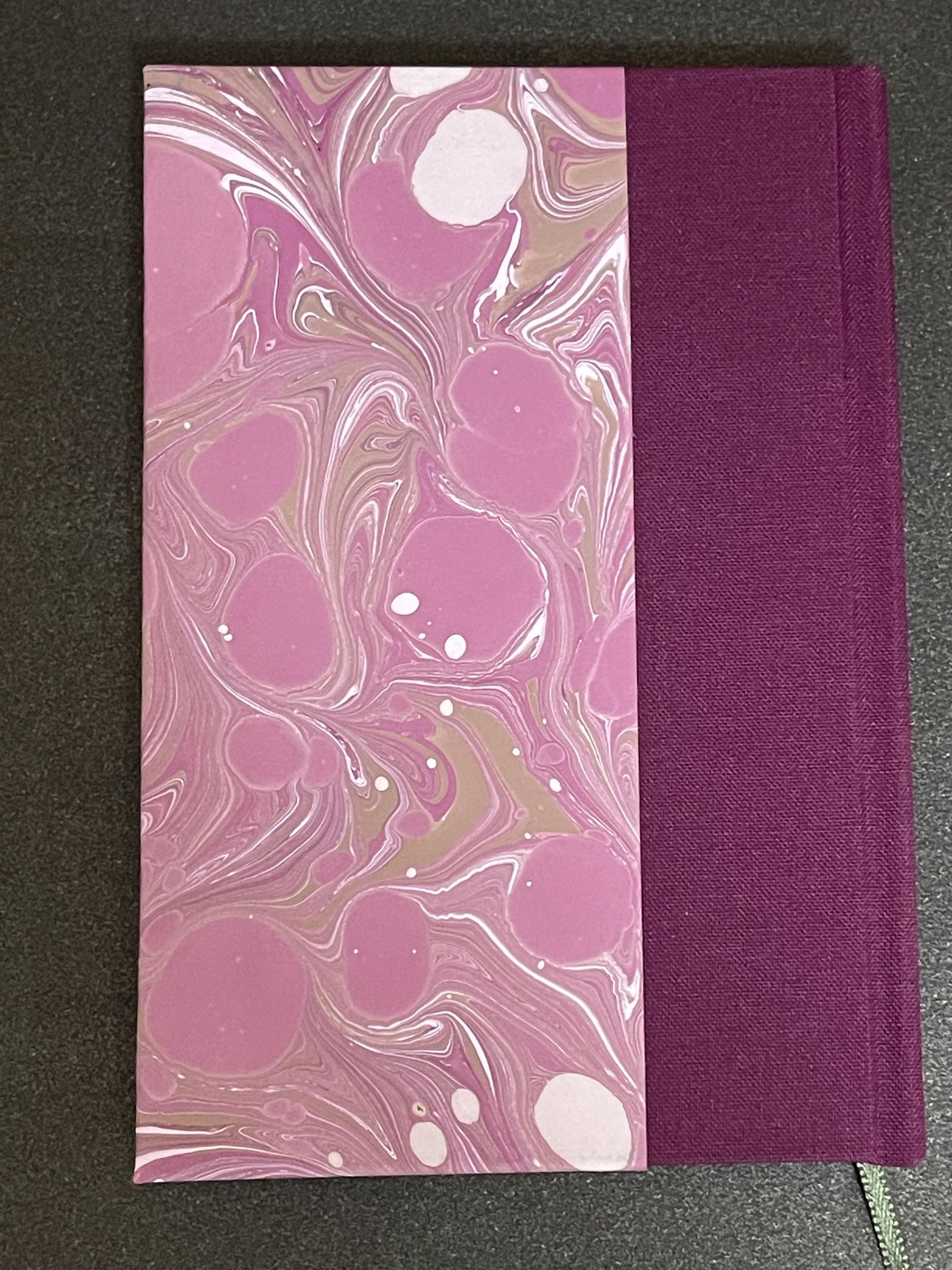 Lined Notebook | Gift Box Ready - Hand Made, Hand Marbled cover