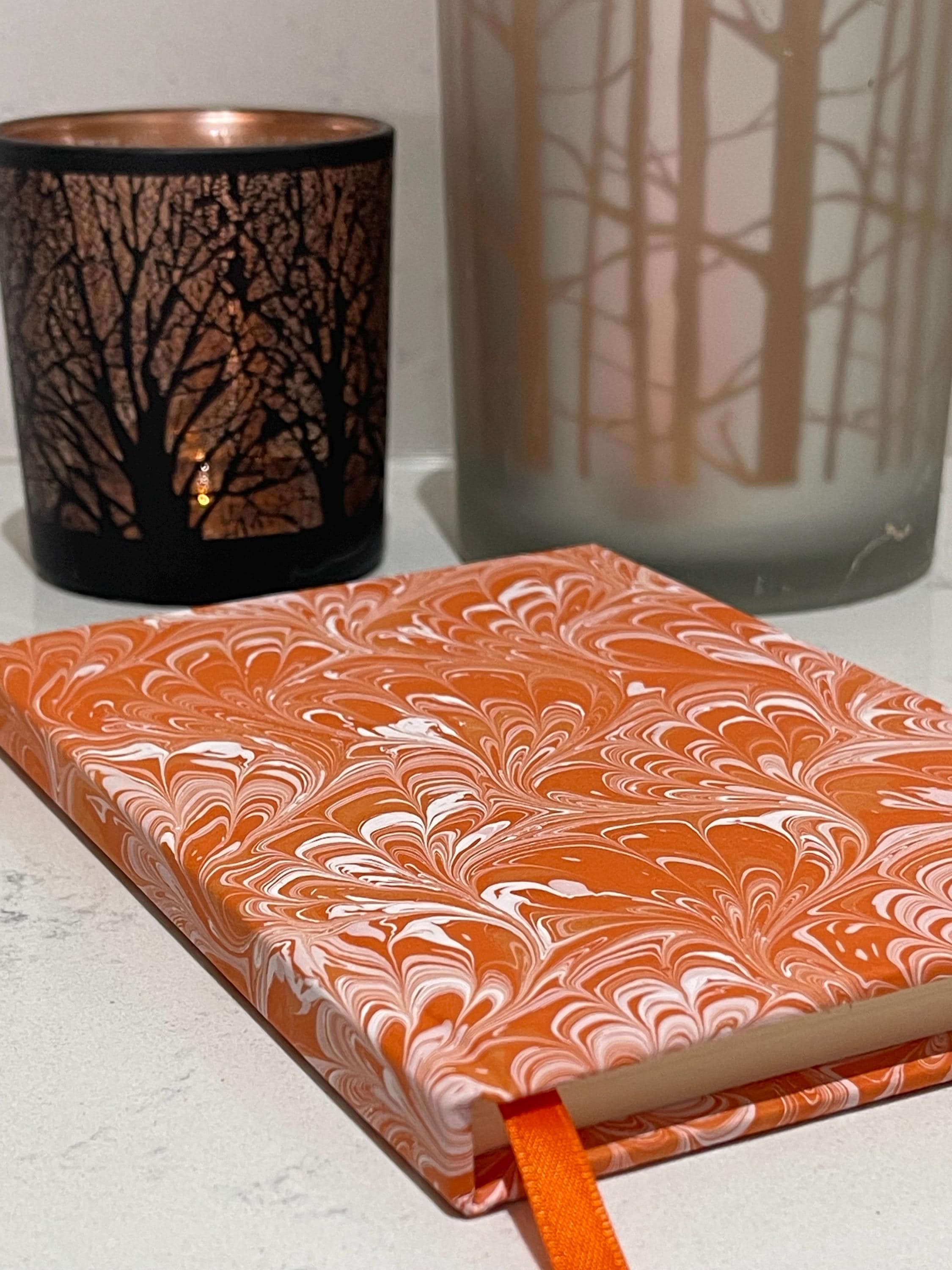 Hand Marbled Lined Journal | for Writers, Stationery Lovers