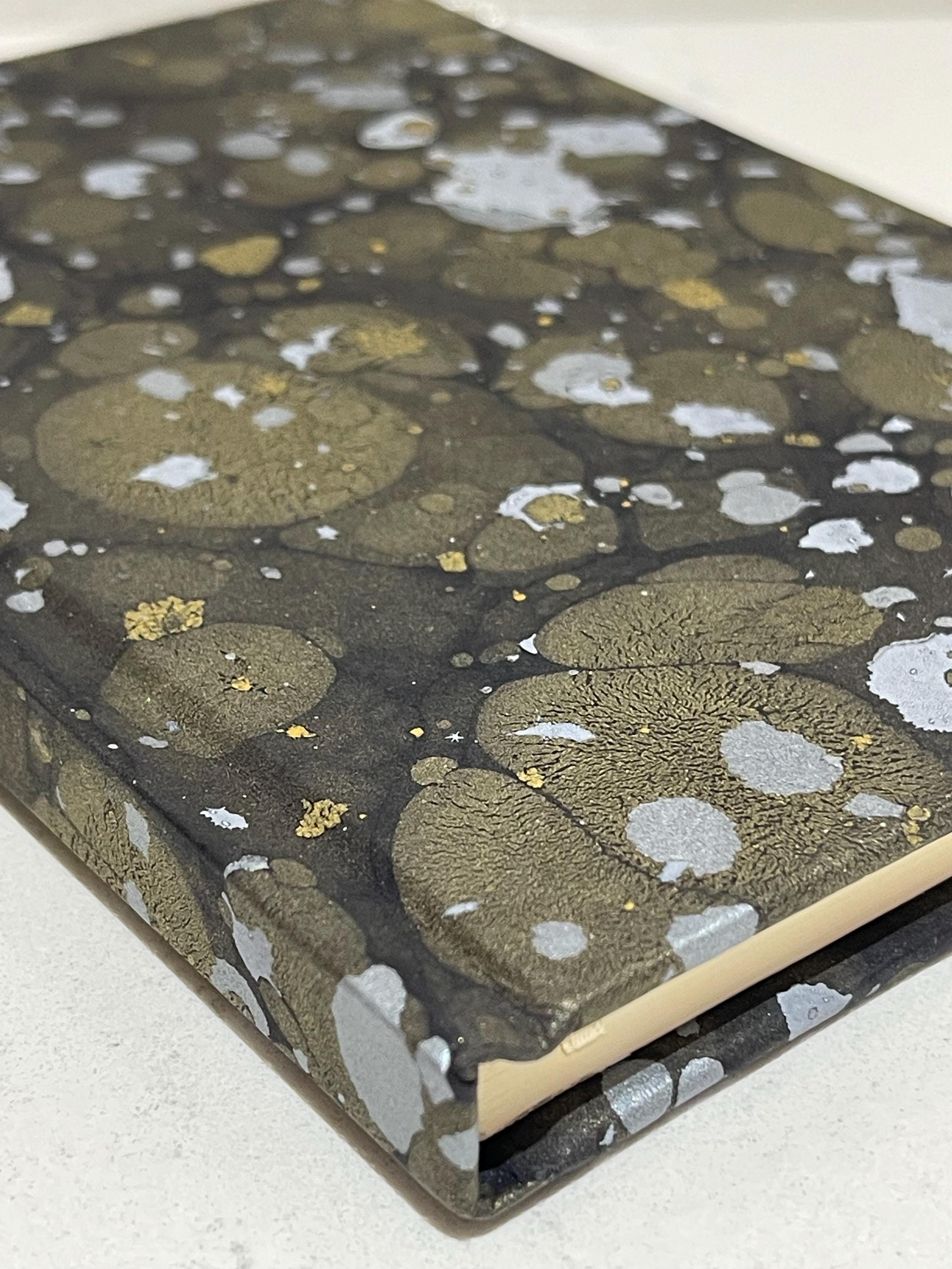Mily way inspired Hand Marbled Lined Journal | for Writers, Stationery Lovers