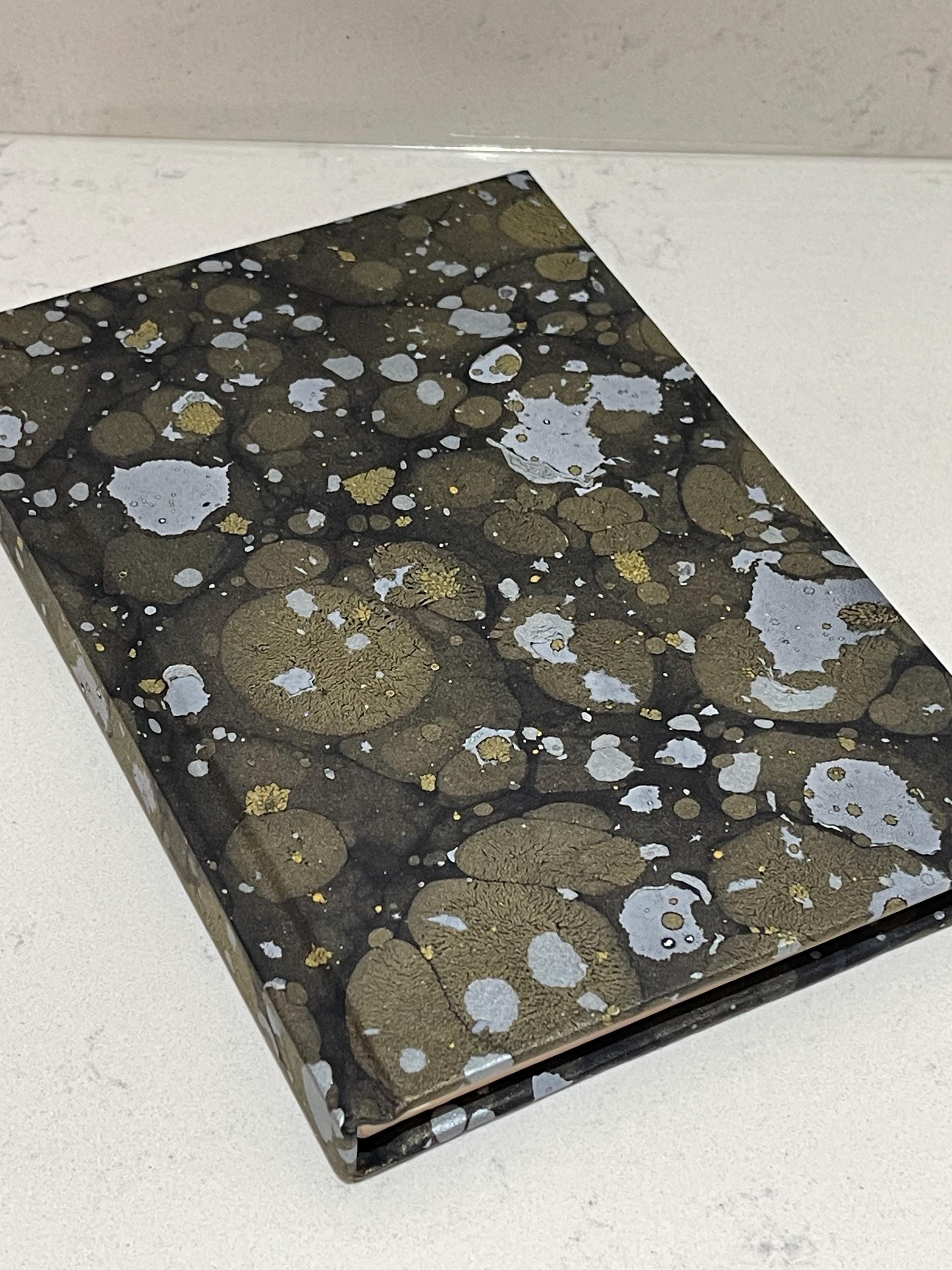 Mily way inspired Hand Marbled Lined Journal | for Writers, Stationery Lovers