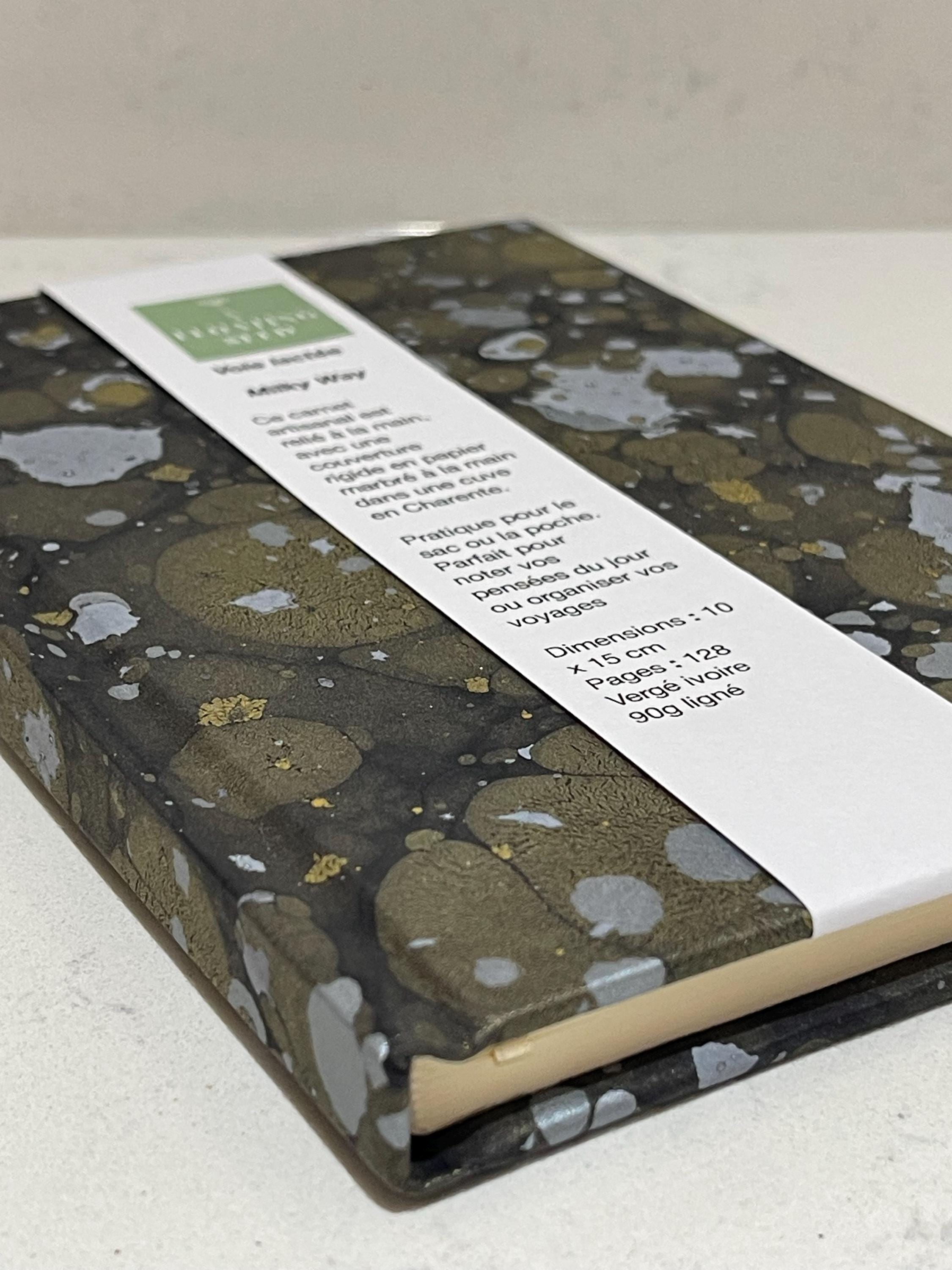 Mily way inspired Hand Marbled Lined Journal | for Writers, Stationery Lovers