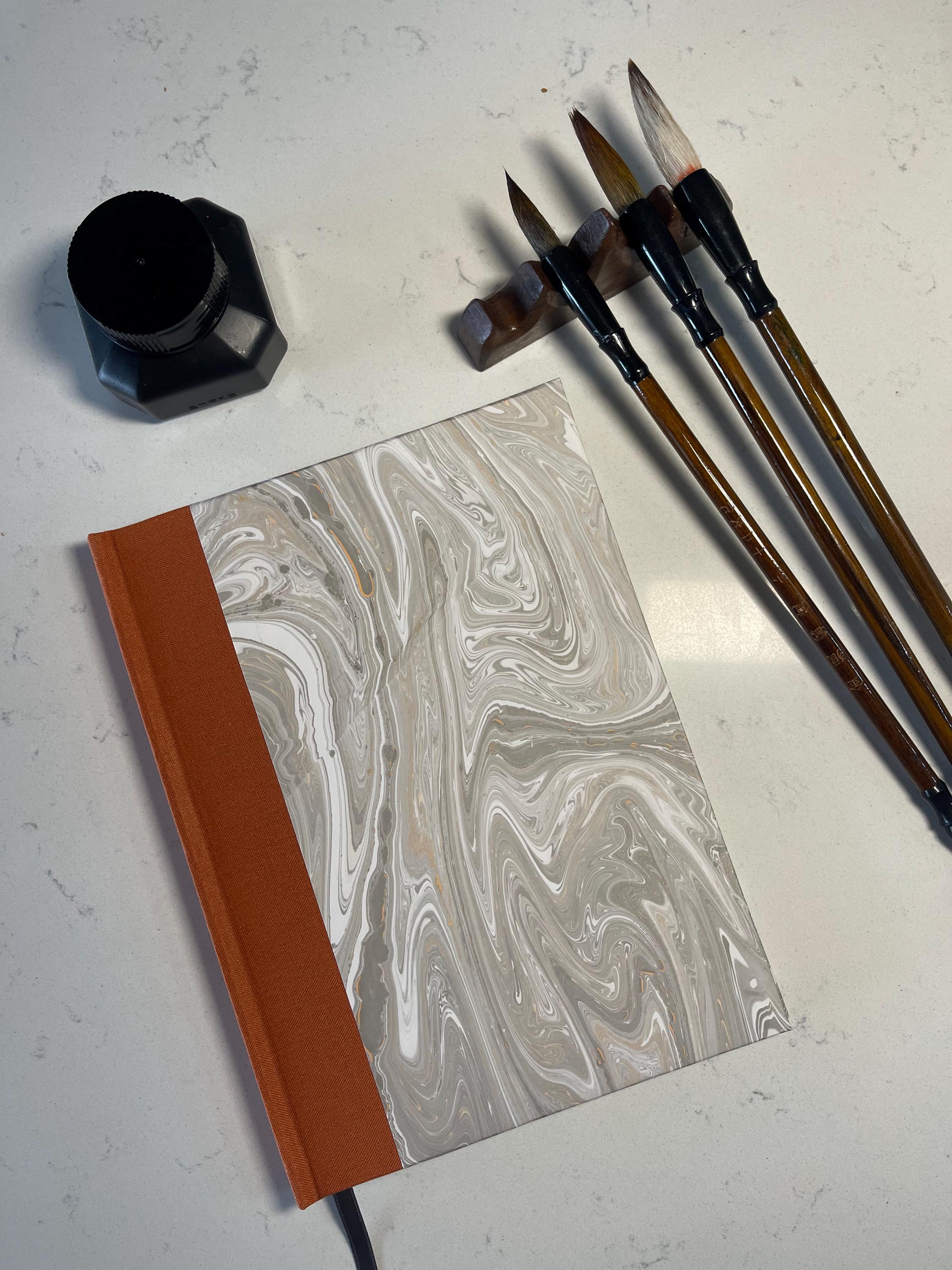 Marbled Notebook/Journal A5 Hard Cover, Hand Made