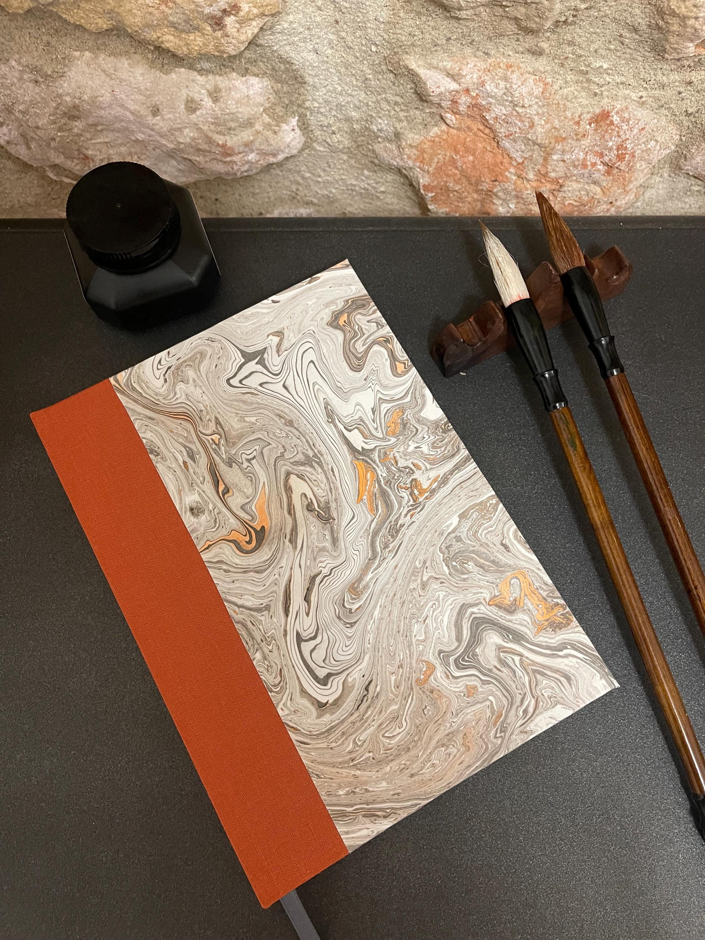 Marbled Notebook/Journal A5 Hard Cover, Hand Made