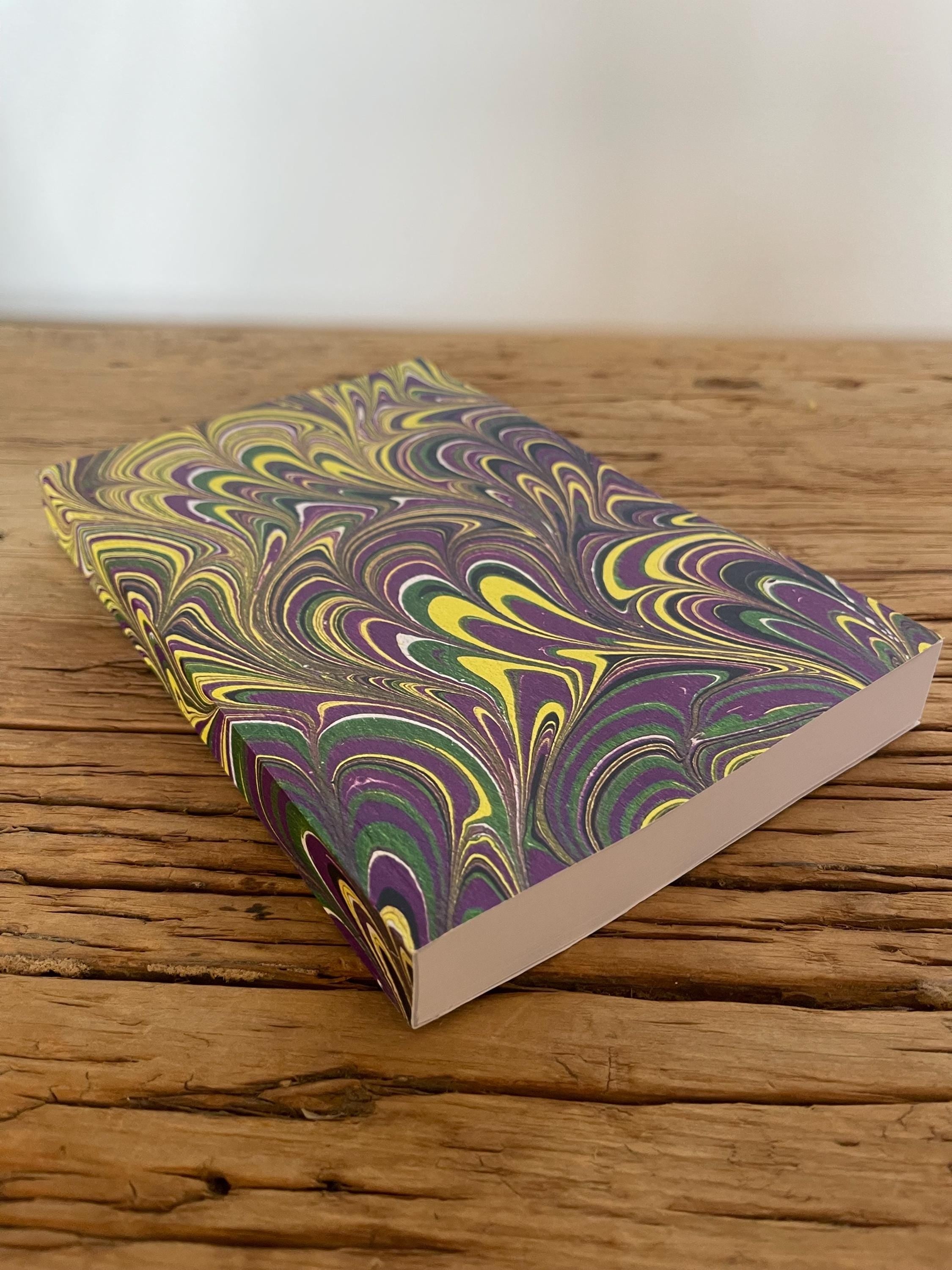 Chunky Printed Marbled Notebook — A Bold Twist on Tradition, soft recycled cover, 160 lined pages, practical notebook for daily todo lists