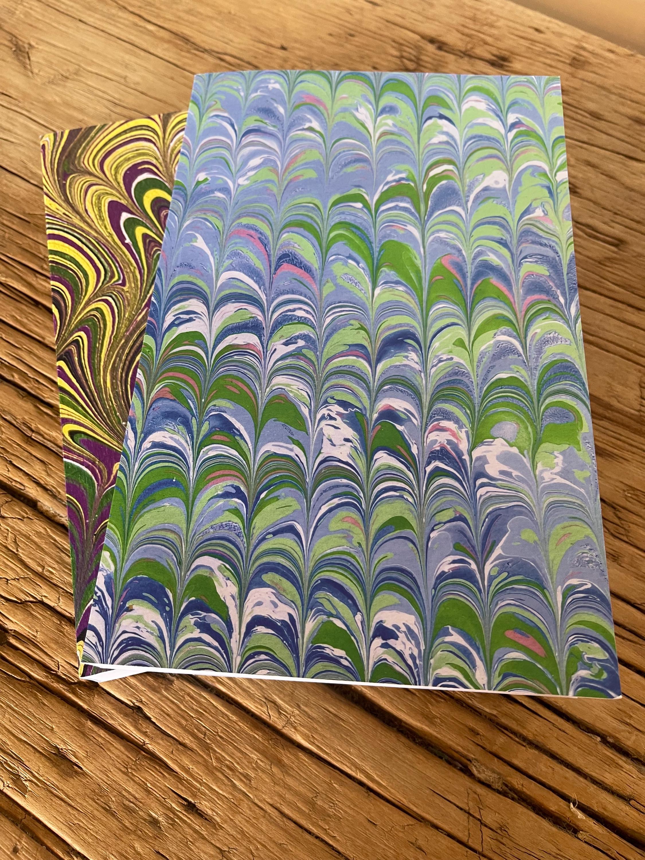 Chunky Printed Marbled Notebook — A Bold Twist on Tradition, soft recycled cover, 160 lined pages, practical notebook for daily todo lists