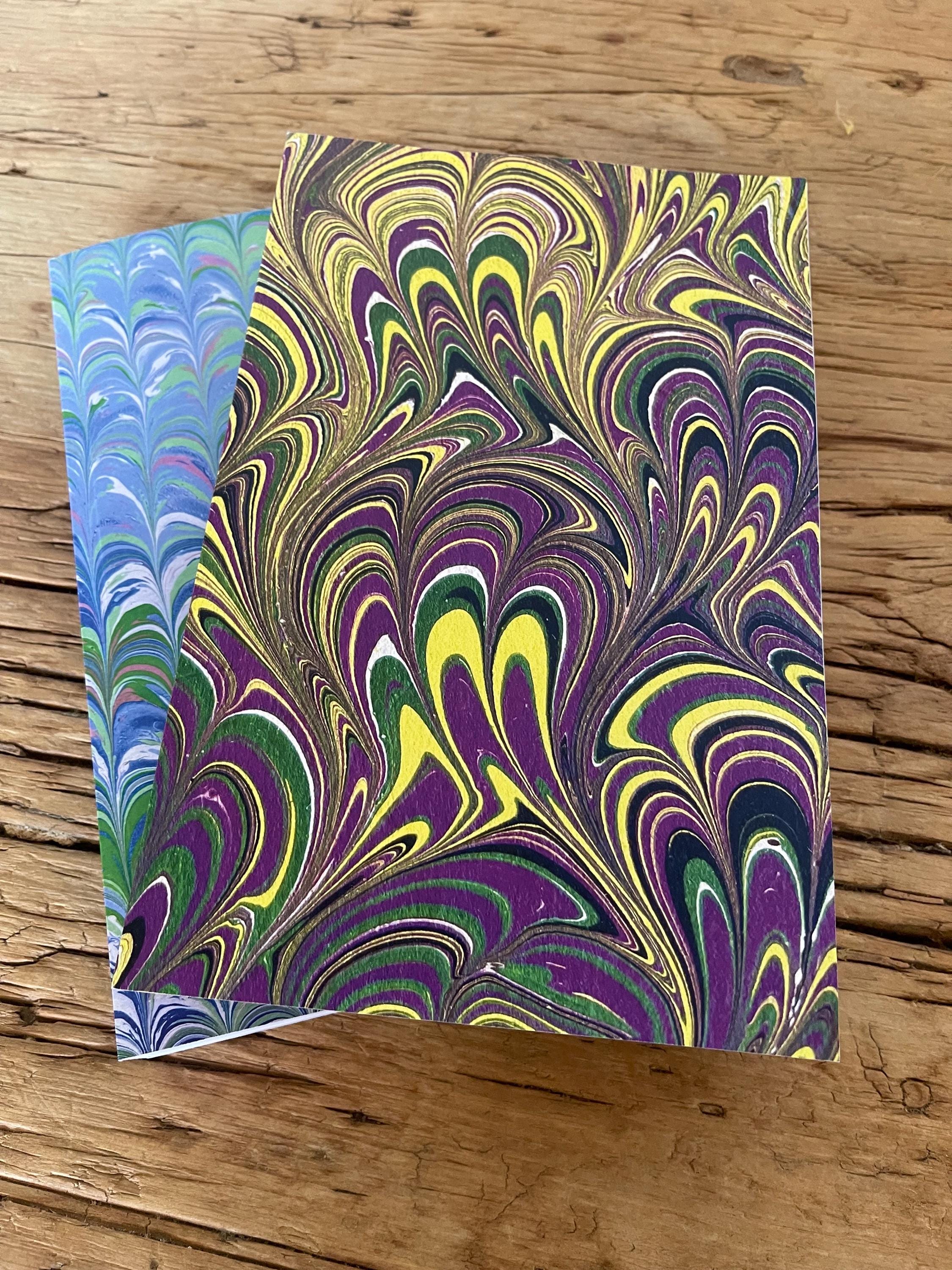 Chunky Printed Marbled Notebook — A Bold Twist on Tradition, soft recycled cover, 160 lined pages, practical notebook for daily todo lists