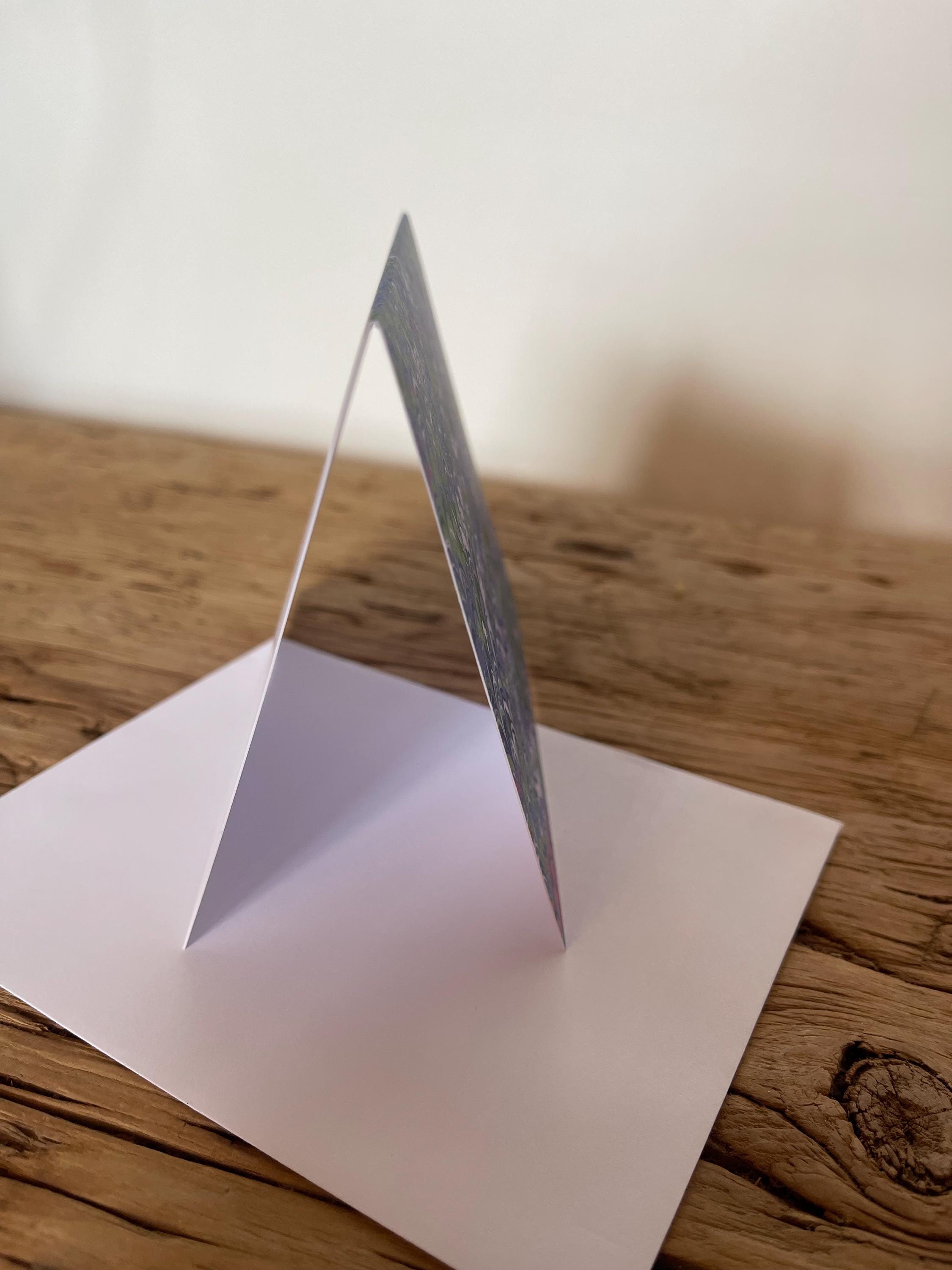 Printed marbled card with envelope, blank inside ideal for thank you notes or general gifts
