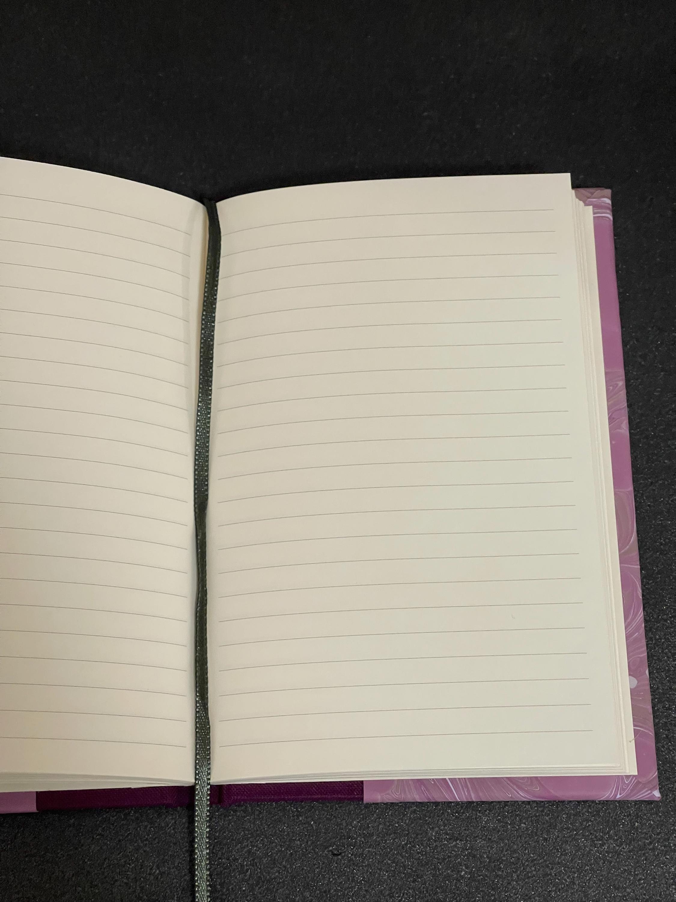 Lined Notebook | Gift Box Ready - Hand Made, Hand Marbled cover