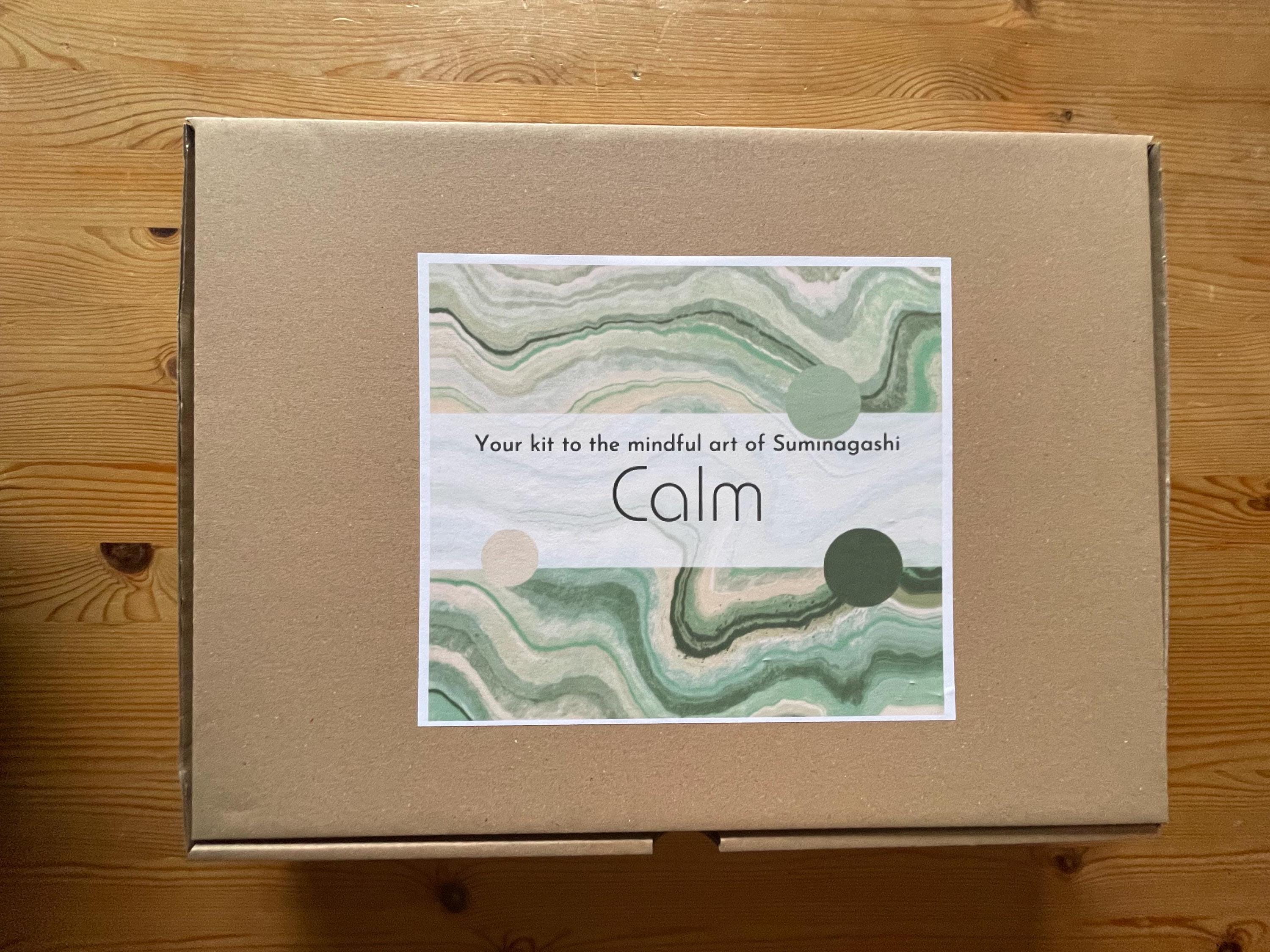 Suminagashi Kit, Japanese Ink Marbling Set, Mindfulness Gift, Meditation Art Supplies, Adults Self Care Gift, instructions in English/French