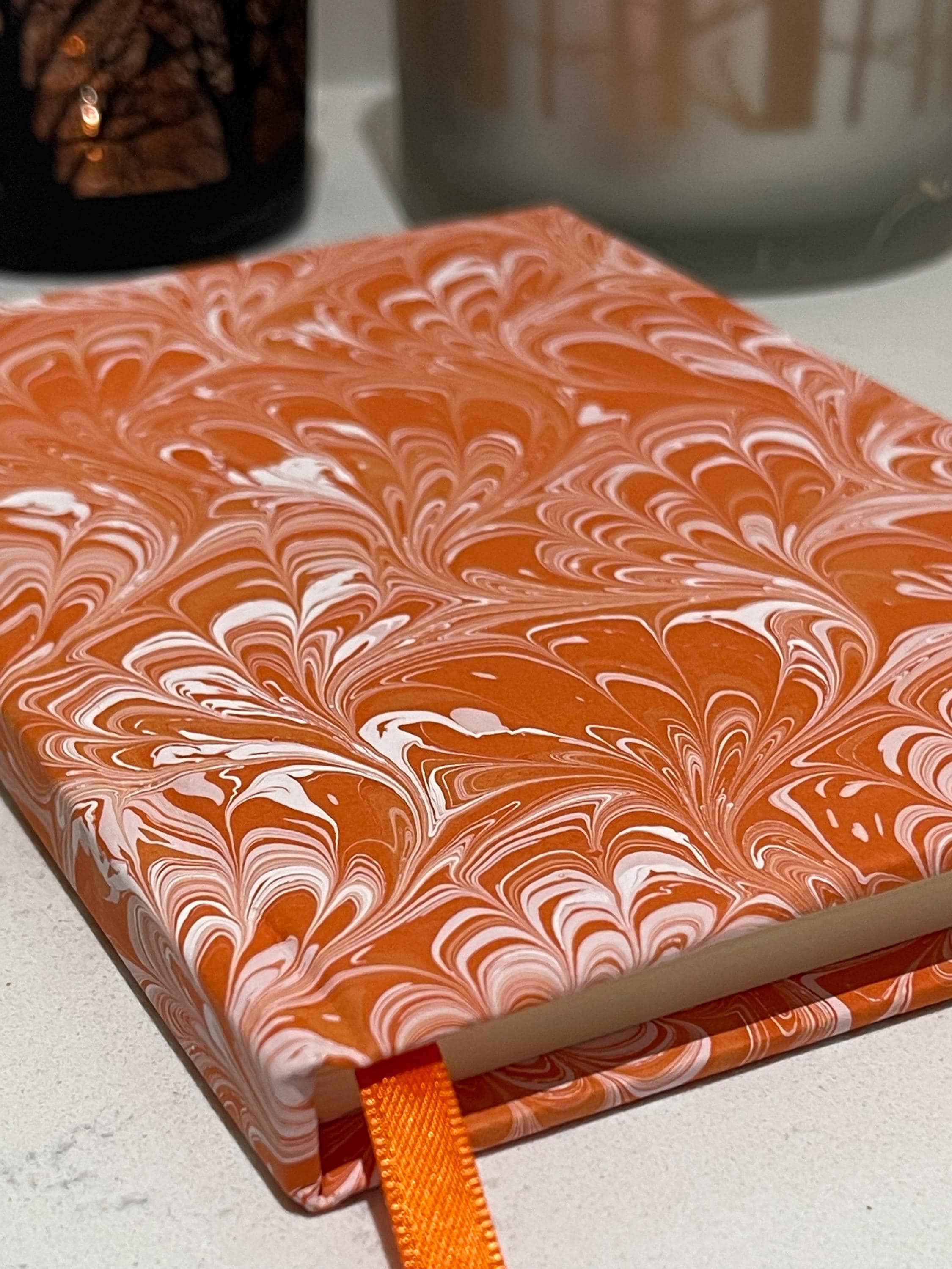 Hand Marbled Lined Journal | for Writers, Stationery Lovers