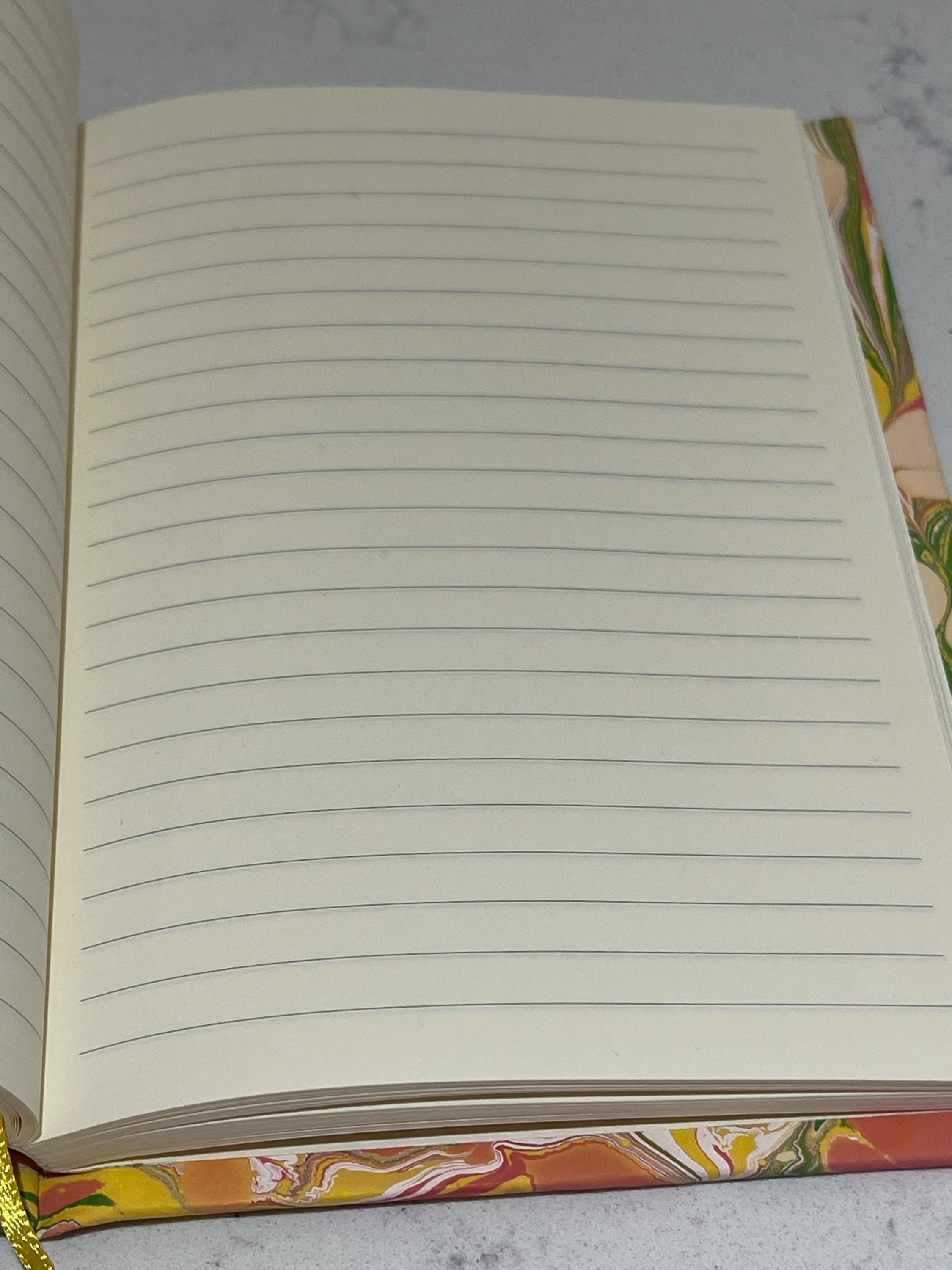 Hand Marbled Lined Journal | for Writers, Stationery Lovers