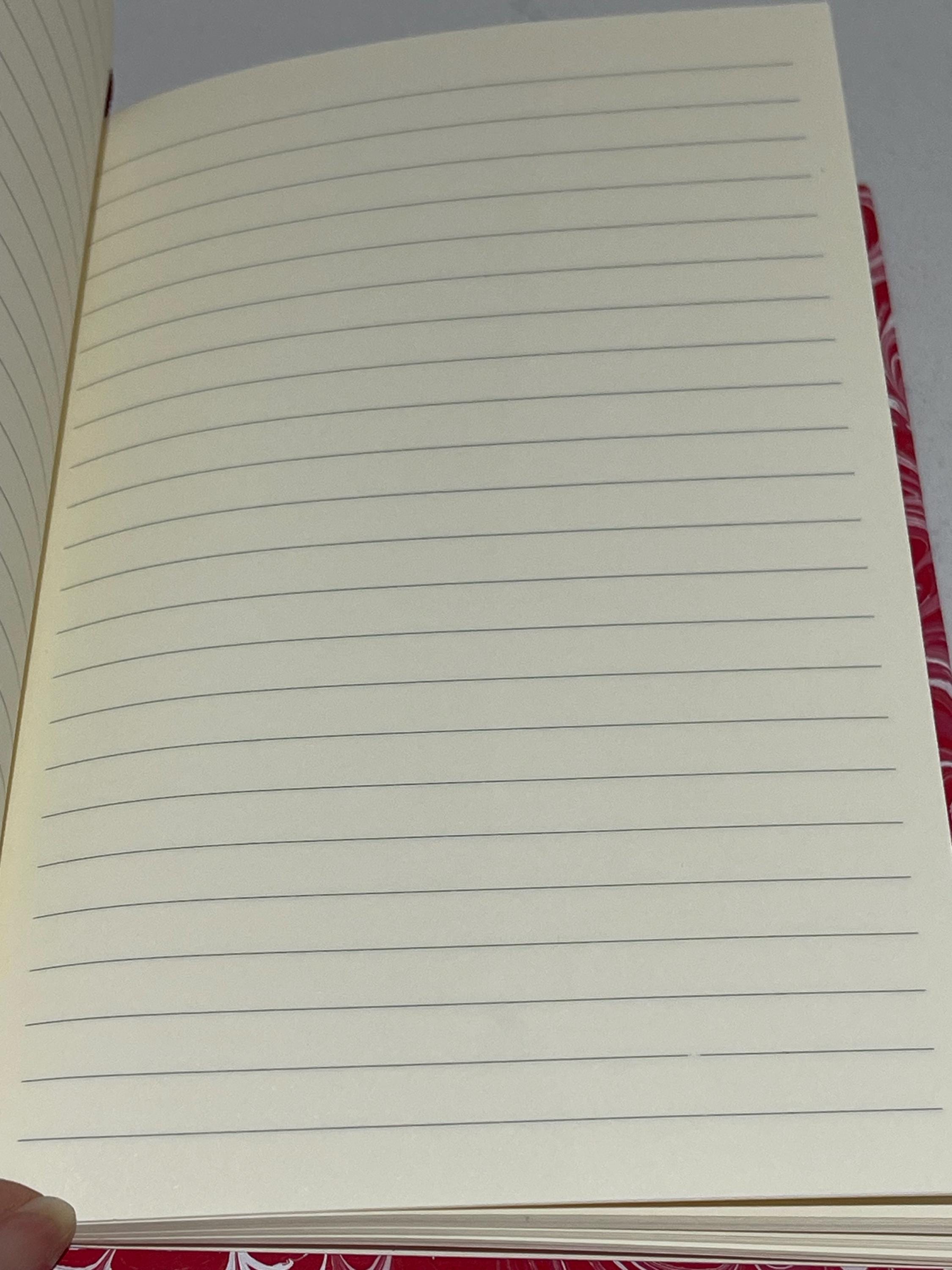 Floral Hand Marbled Lined Journal | for Writers, Stationery Lovers