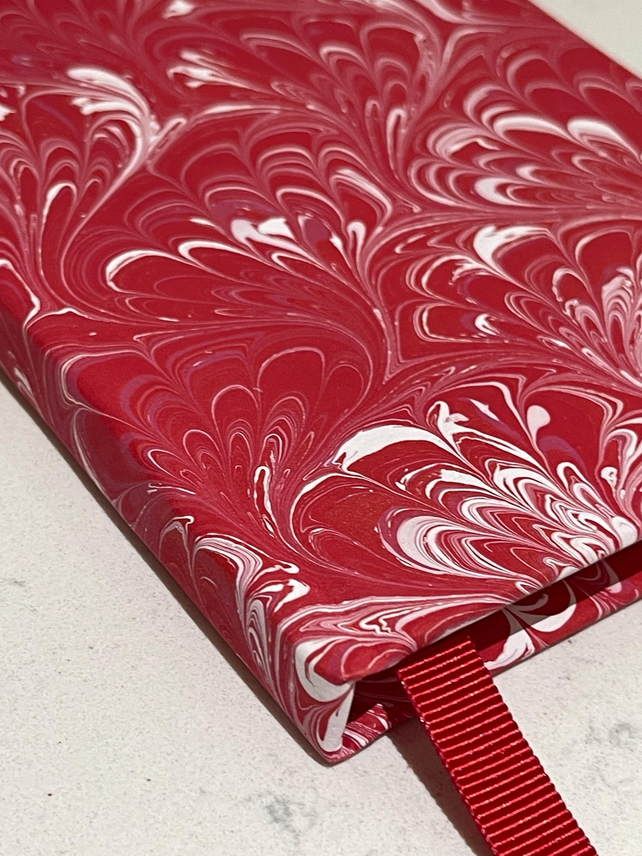 Floral Hand Marbled Lined Journal | for Writers, Stationery Lovers