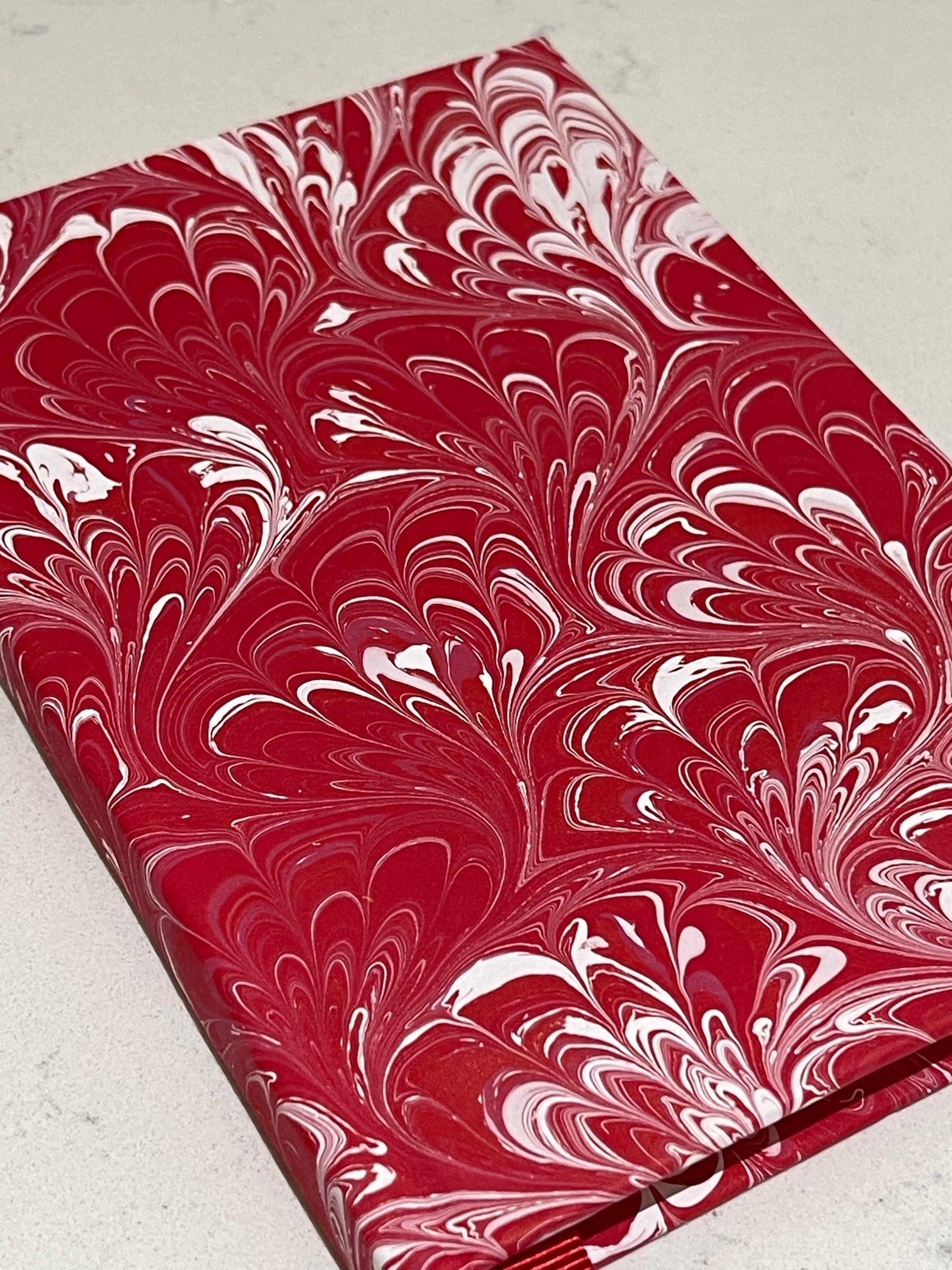 Floral Hand Marbled Lined Journal | for Writers, Stationery Lovers