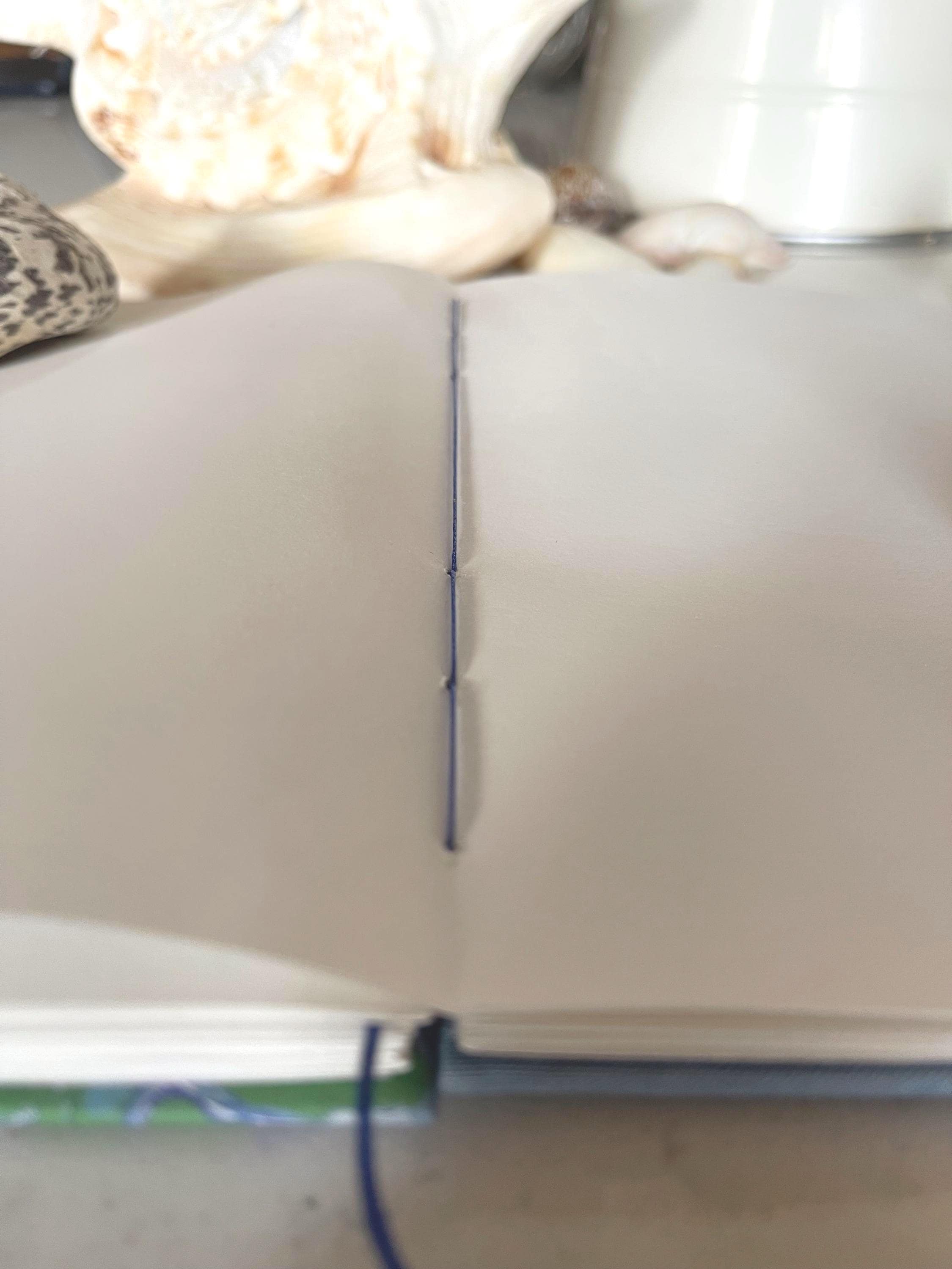 Hand-Marbled Coptic Bound Sketchbook – A5 Drawing Journal, Flat-Opening, 90gsm Canson Paper