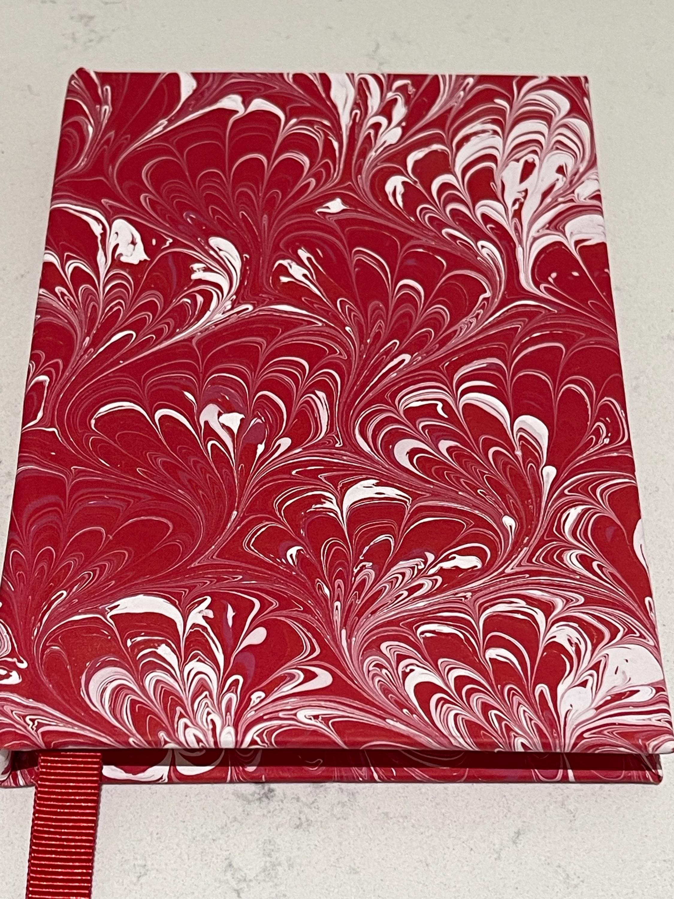 Floral Hand Marbled Lined Journal | for Writers, Stationery Lovers